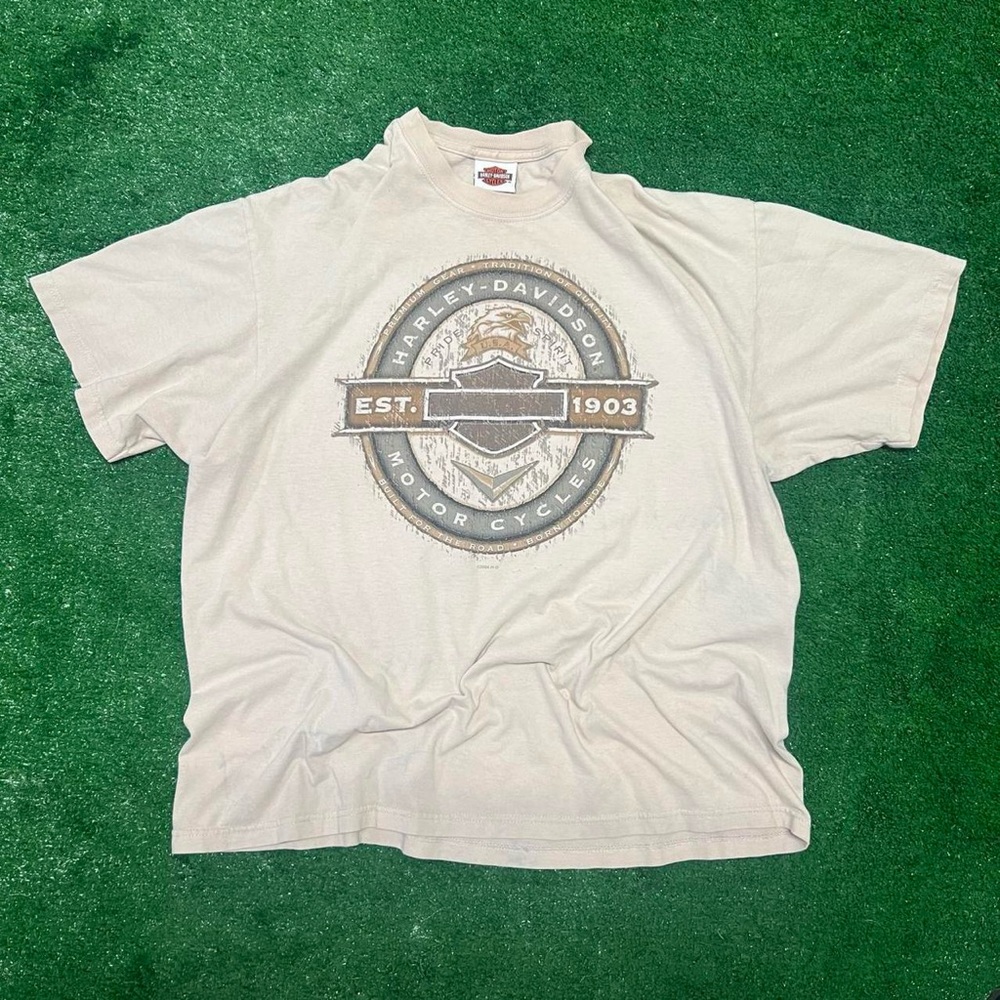 Harley-Davidson Beige Graphic Tee